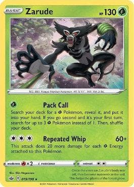 Carta Zarude (19/198) do set Reinado Arrepiante — Pokémon TCG | Bynx