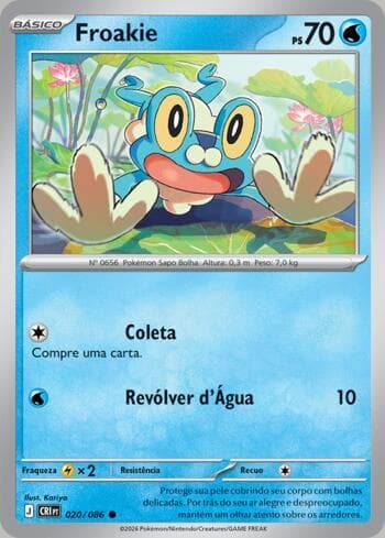 Carta Froakie (020/086) do set Chaos Rising — Pokémon TCG | Bynx