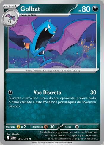 Carta Golbat (050/086) do set Chaos Rising — Pokémon TCG | Bynx