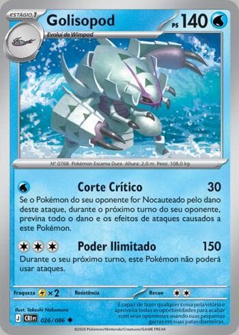 Carta Golisopod (026/086) do set Chaos Rising — Pokémon TCG | Bynx