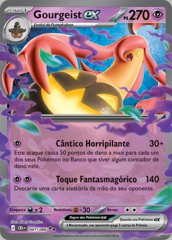 Carta Gourgeist ex (041/086) do set Chaos Rising — Pokémon TCG | Bynx
