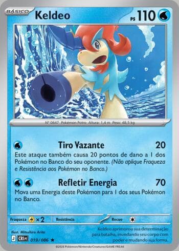Carta Keldeo (019/086) do set Chaos Rising — Pokémon TCG | Bynx