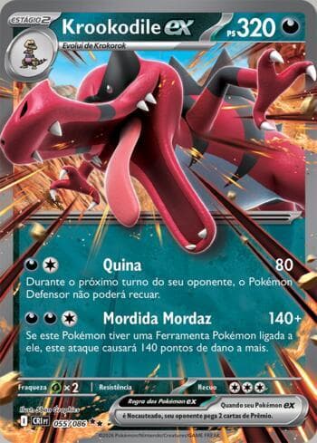 Krookodile ex (055/086) — Chaos Rising