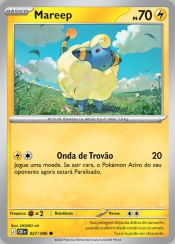 Carta Mareep (027/086) do set Chaos Rising — Pokémon TCG | Bynx