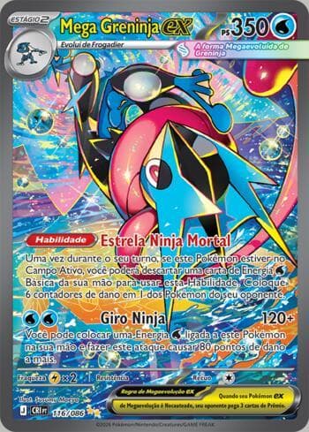 Mega Greninja ex (116/086) — Chaos Rising