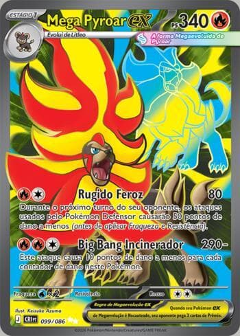 Mega Pyroar ex (099/086) — Caos Ascendente