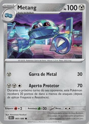 Carta Metang (060/086) do set Chaos Rising — Pokémon TCG | Bynx
