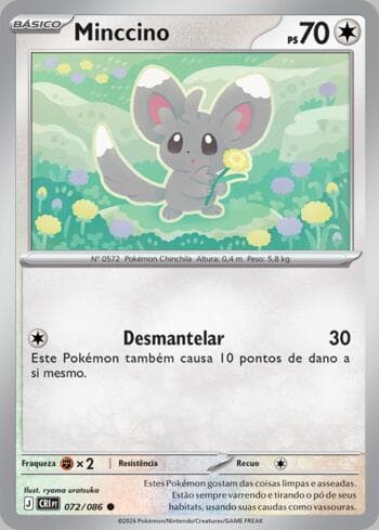 Carta Minccino (072/086) do set Chaos Rising — Pokémon TCG | Bynx