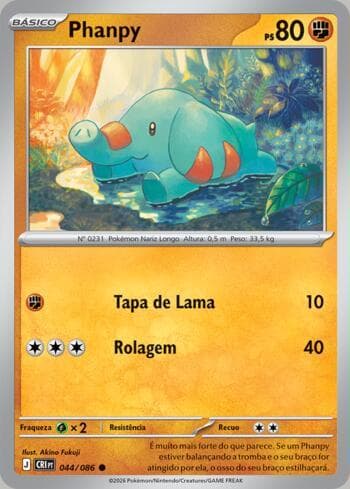 Carta Phanpy (044/086) do set Chaos Rising — Pokémon TCG | Bynx