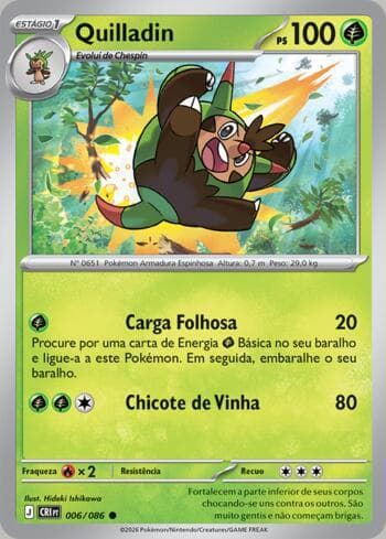 Carta Quilladin (006/086) do set Chaos Rising — Pokémon TCG | Bynx