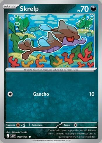 Carta Skrelp (058/086) do set Chaos Rising — Pokémon TCG | Bynx