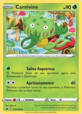 Carta Carnivine (012/159) do set Realeza Absoluta — Pokémon TCG | Bynx