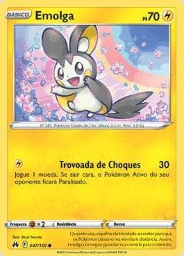Carta Emolga (047/159) do set Realeza Absoluta — Pokémon TCG | Bynx