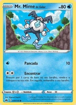 Carta Galarian Mr. Mime (030/159) do set Realeza Absoluta — Pokémon TCG | Bynx