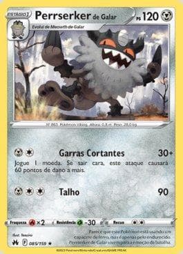 Carta Galarian Perrserker (085/159) do set Realeza Absoluta — Pokémon TCG | Bynx