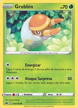 Carta Grubbin (015/159) do set Realeza Absoluta — Pokémon TCG | Bynx