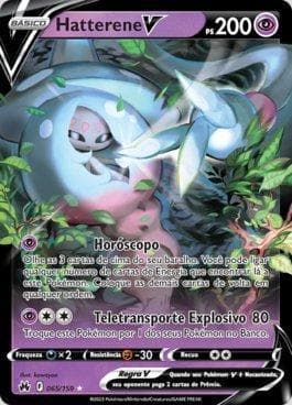 Carta Hatterene-V (065/159) do set Realeza Absoluta — Pokémon TCG | Bynx
