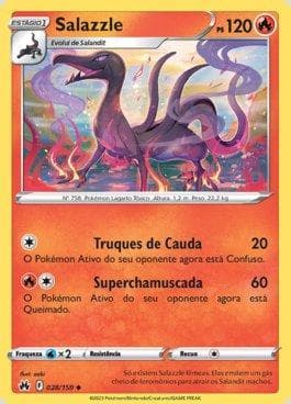 Carta Salazzle (028/159) do set Realeza Absoluta — Pokémon TCG | Bynx
