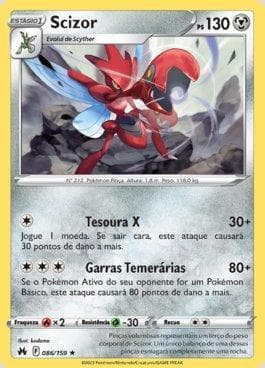 Carta Scizor (086/159) do set Realeza Absoluta — Pokémon TCG | Bynx