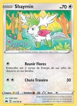 Carta Shaymin (115/159) do set Realeza Absoluta — Pokémon TCG | Bynx