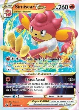 Carta Simisear-VSTAR (023/159) do set Realeza Absoluta — Pokémon TCG | Bynx