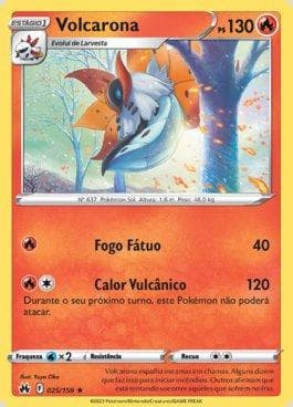 Carta Volcarona (025/159) do set Realeza Absoluta — Pokémon TCG | Bynx
