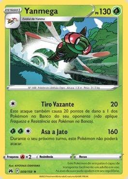 Carta Yanmega (009/159) do set Realeza Absoluta — Pokémon TCG | Bynx