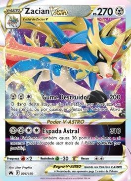 Carta Zacian-VSTAR (096/159) do set Realeza Absoluta — Pokémon TCG | Bynx