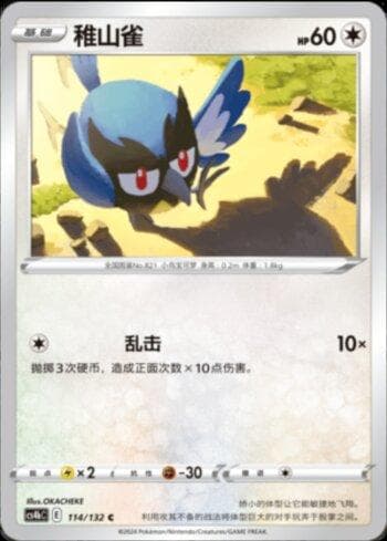 Carta Rookidee (114/132) do set Liga BR — CS4BC — Pokémon TCG | Bynx