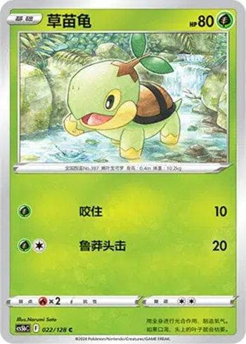 Carta Turtwig (022/128) do set Liga BR — CS5BC — Pokémon TCG | Bynx
