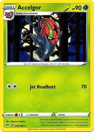 Carta Accelgor (10/189) do set Escuridão Incandescente — Pokémon TCG | Bynx