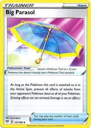 Carta Big Parasol (157/189) do set Escuridão Incandescente — Pokémon TCG | Bynx