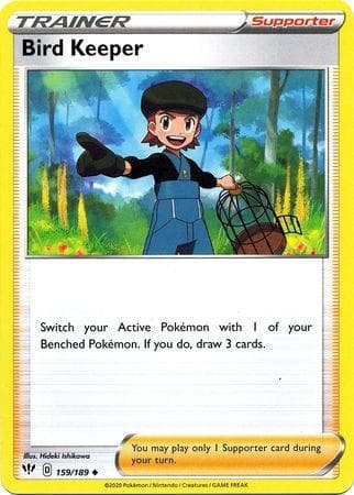 Carta Bird Keeper (159/189) do set Escuridão Incandescente — Pokémon TCG | Bynx