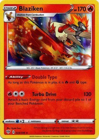 Carta Blaziken (24/189) do set Escuridão Incandescente — Pokémon TCG | Bynx