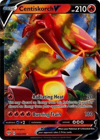 Carta Centiskorch-V (33/189) do set Escuridão Incandescente — Pokémon TCG | Bynx