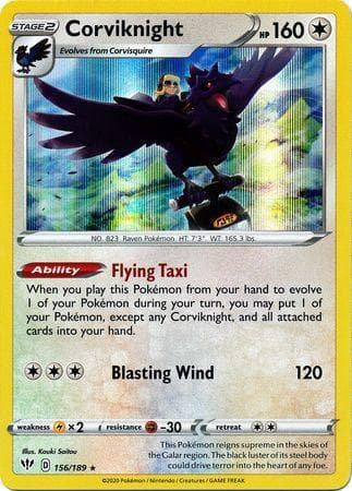 Corviknight (156/189) — Escuridão Incandescente