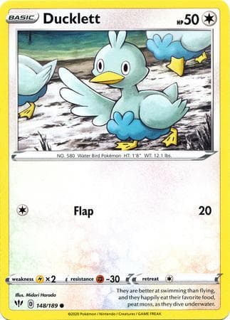 Carta Ducklett (148/189) do set Escuridão Incandescente — Pokémon TCG | Bynx