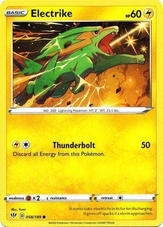 Carta Electrike (58/189) do set Escuridão Incandescente — Pokémon TCG | Bynx