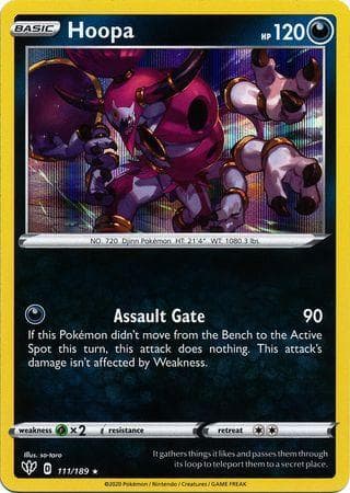 Carta Hoopa (111/189) do set Escuridão Incandescente — Pokémon TCG | Bynx
