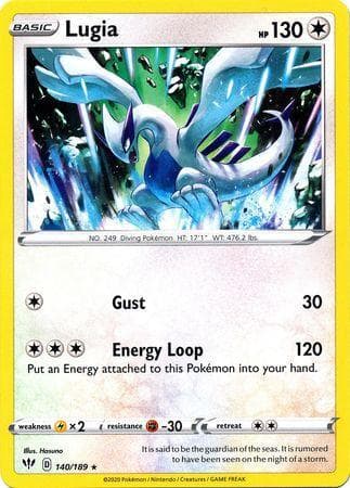 Carta Lugia (140/189) do set Escuridão Incandescente — Pokémon TCG | Bynx