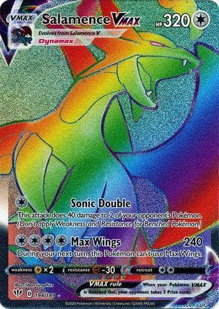 Carta Salamence-VMAX (194/189) do set Escuridão Incandescente — Pokémon TCG | Bynx
