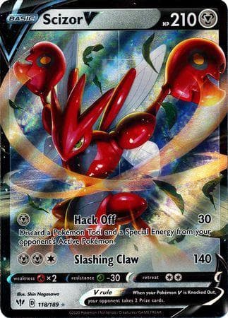 Scizor-V (118/189) — Escuridão Incandescente