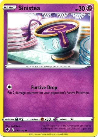 Carta Sinistea (82/189) do set Escuridão Incandescente — Pokémon TCG | Bynx