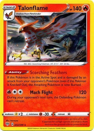 Carta Talonflame (32/189) do set Escuridão Incandescente — Pokémon TCG | Bynx