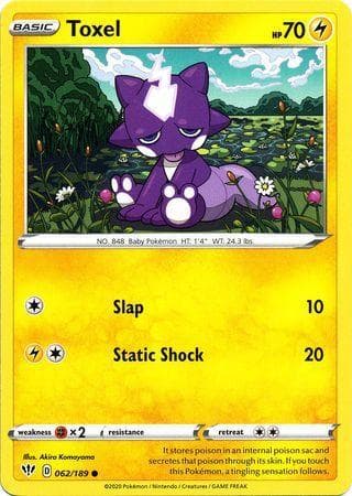 Carta Toxel (62/189) do set Escuridão Incandescente — Pokémon TCG | Bynx