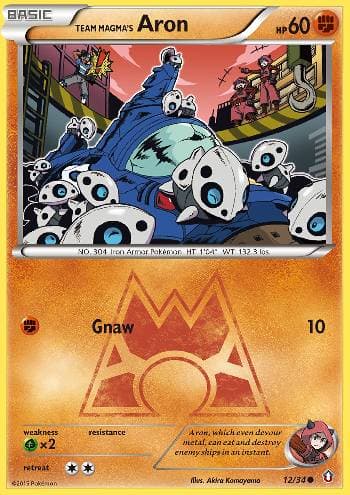 Carta Aron da Equipe Magma / Team Magma — Pokémon TCG | Bynx