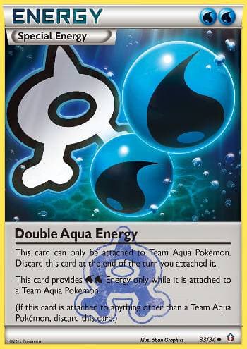 Carta Double Aqua Energy do set Crise Dupla — Pokémon TCG | Bynx