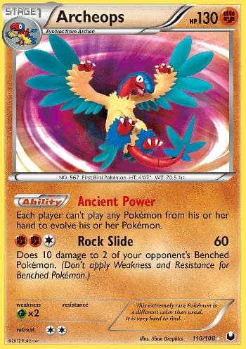 Carta Archeops (110/108) do set Exploradores da Escuridão — Pokémon TCG | Bynx