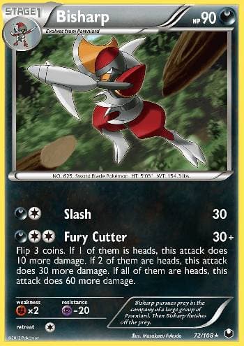 Carta Bisharp (72/108) do set Exploradores da Escuridão — Pokémon TCG | Bynx