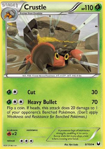 Carta Crustle (8/108) do set Exploradores da Escuridão — Pokémon TCG | Bynx